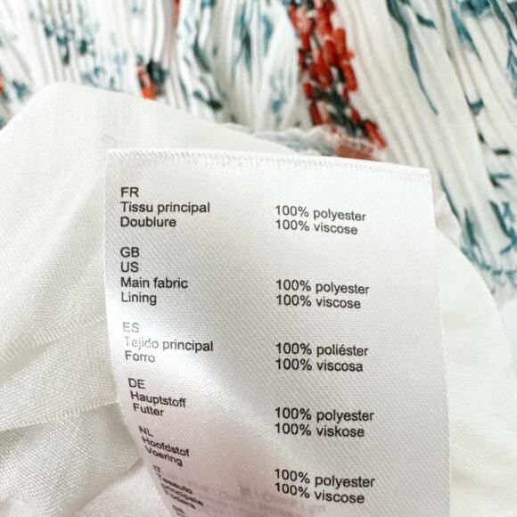 Maje Floral Mini Dress - White and Red - Picture 10 of 12